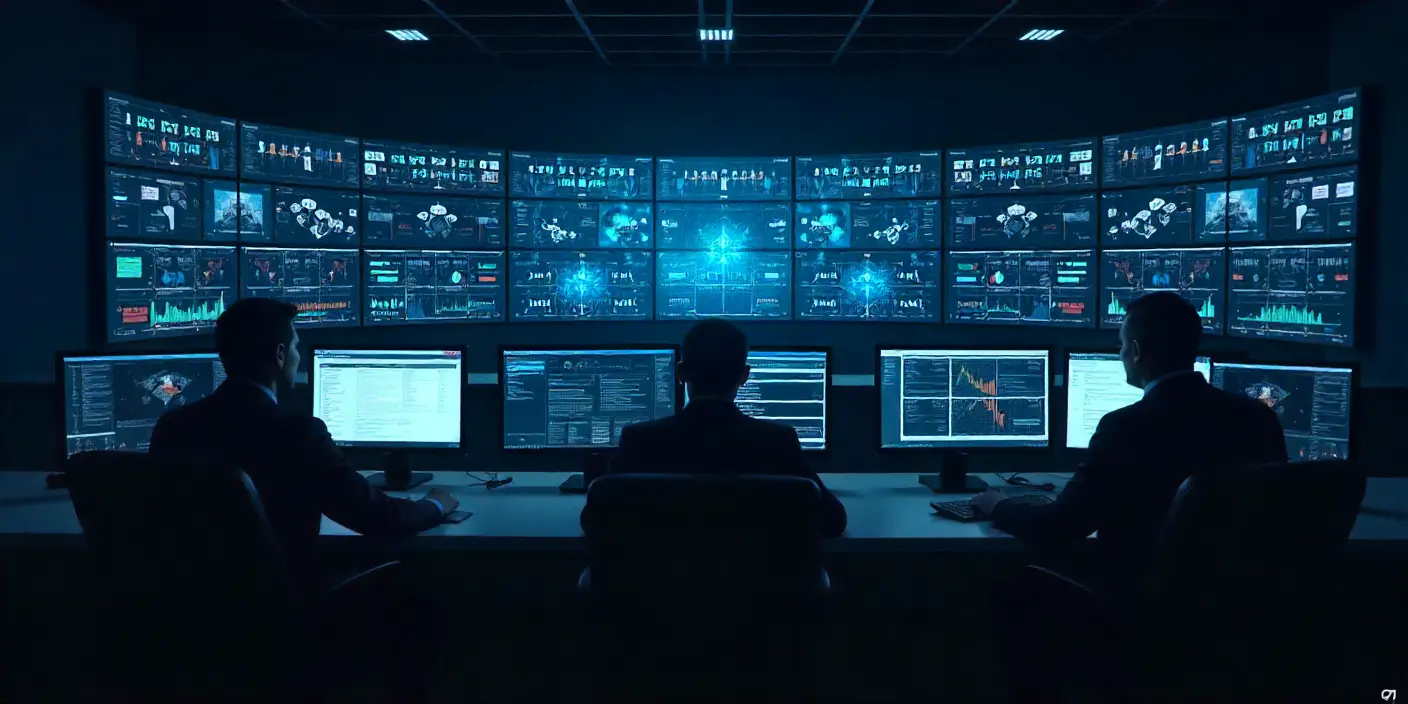 centro de operação de segurança para ilustrar texto sobre cibersegurança nas empresas