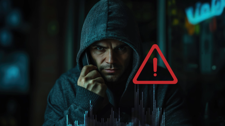 imagem de racker usando telefone para ilustrar texto com as novas regras da anatel de combate à ligações