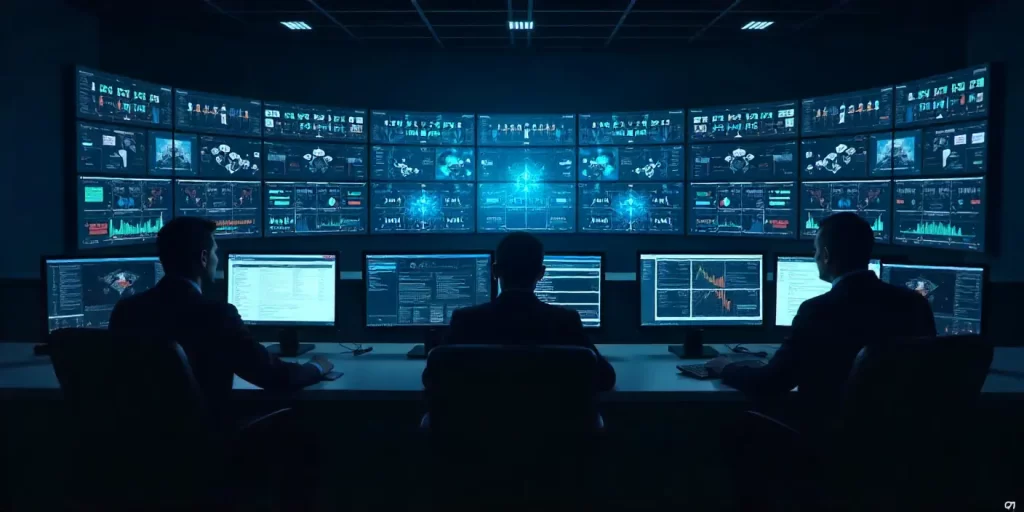 centro de operação de segurança para ilustrar texto sobre cibersegurança nas empresas