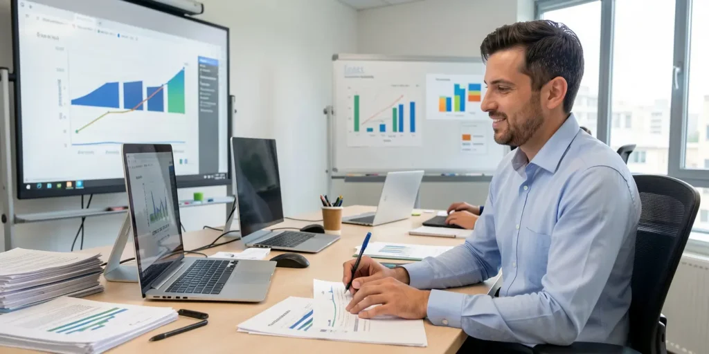 gerente trabalhando para ilustrar texto sobre alocação de profissionais em projetos estratégicos