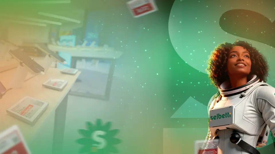 selli na loja conceito das casas bahia para ilustrar case de etiquetas eletrônicas