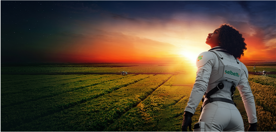 Selli em plantação para ilustrar case de implantação de erp da Oro Agri