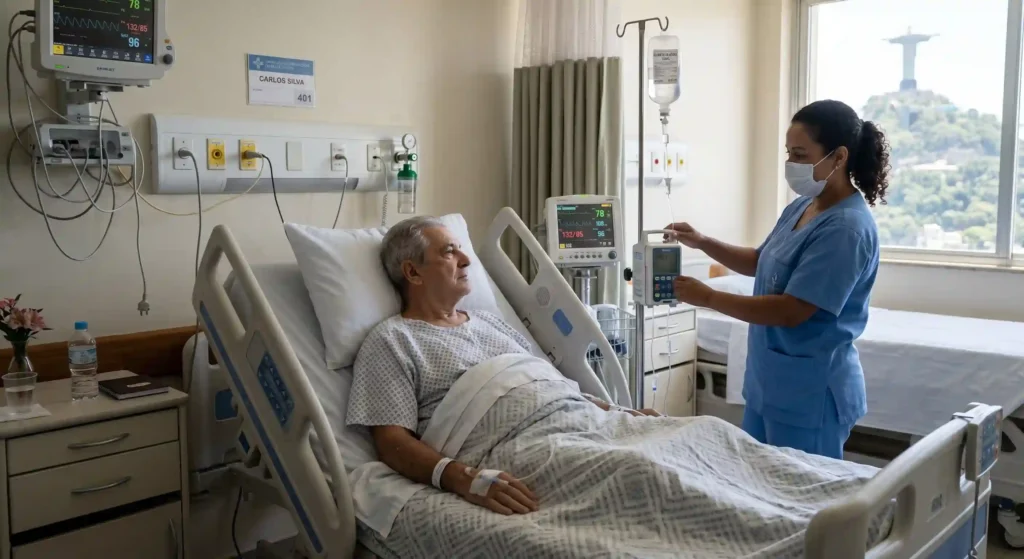paciente em hospital para ilustrar texto sobre jornada do paciente
