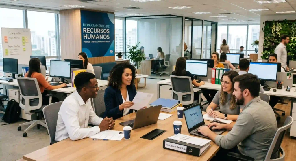 profissionais de rh para ilustrar texto sobre people analytics