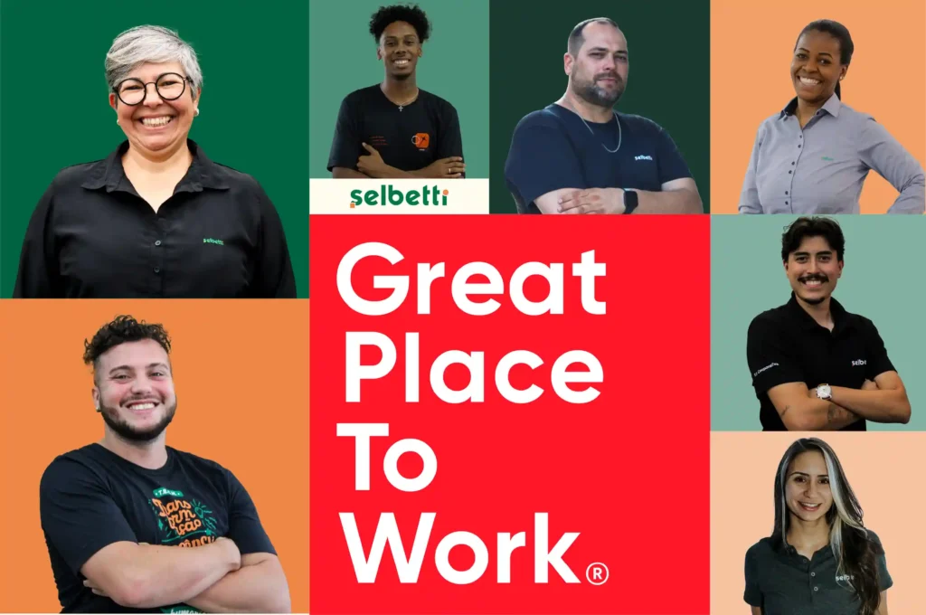 imagem dos funcionários da Selbetti empresa de tecnologia para ilustrar que a empresa recebeu prêmio GPTW