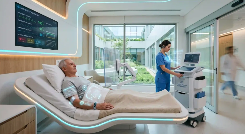 paciente em hospital para ilustrar texto de hospital inteligente
